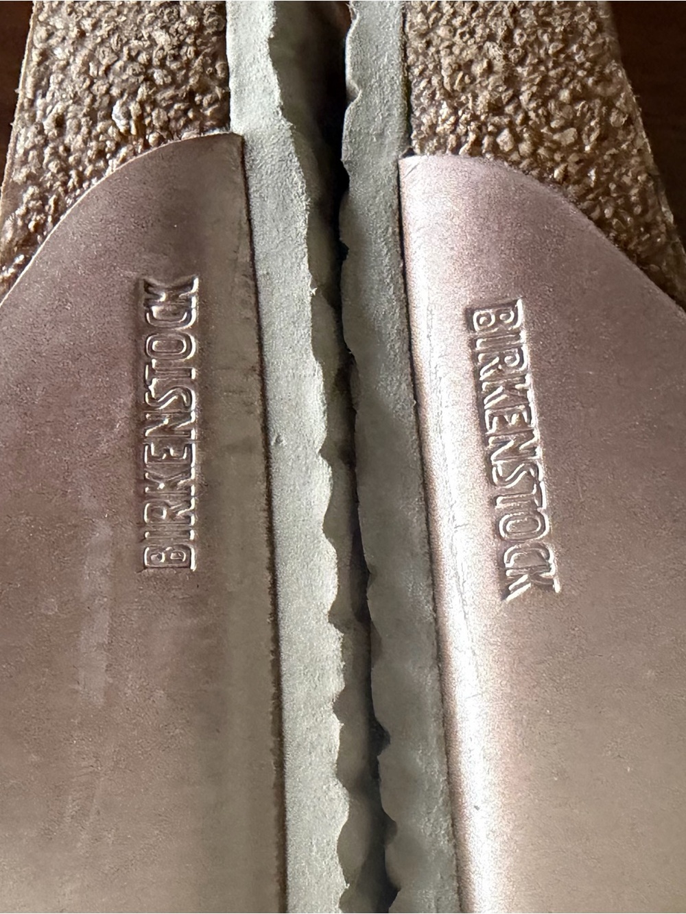 Birkenstock Arizona Kids Rose Gold Leather Birko-Flor Sandal Sz 34/3 USA Kids - Picture 7 of 9